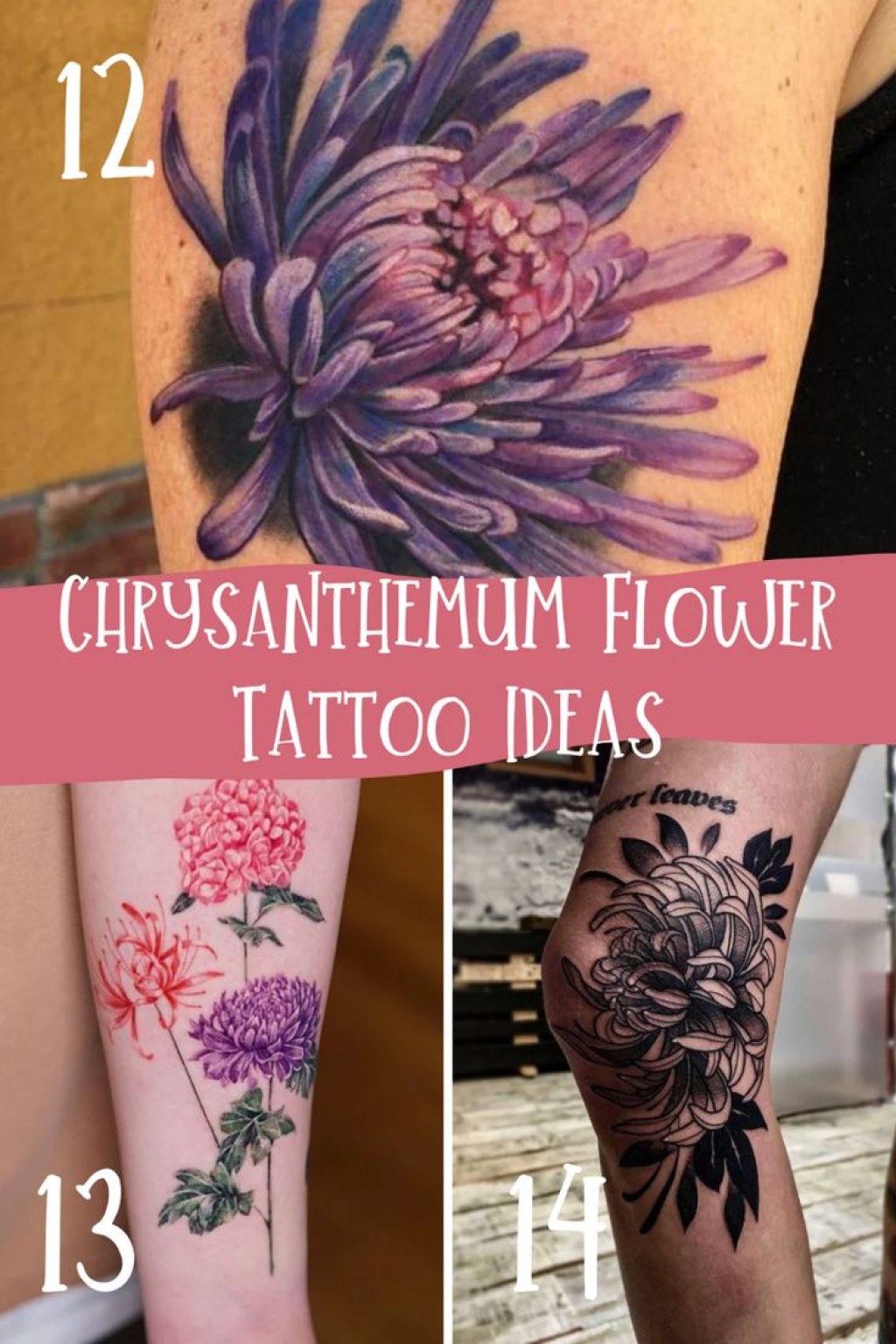 Picture of: November Birth Flower Tattoos Chrysanthemums – TattooGlee