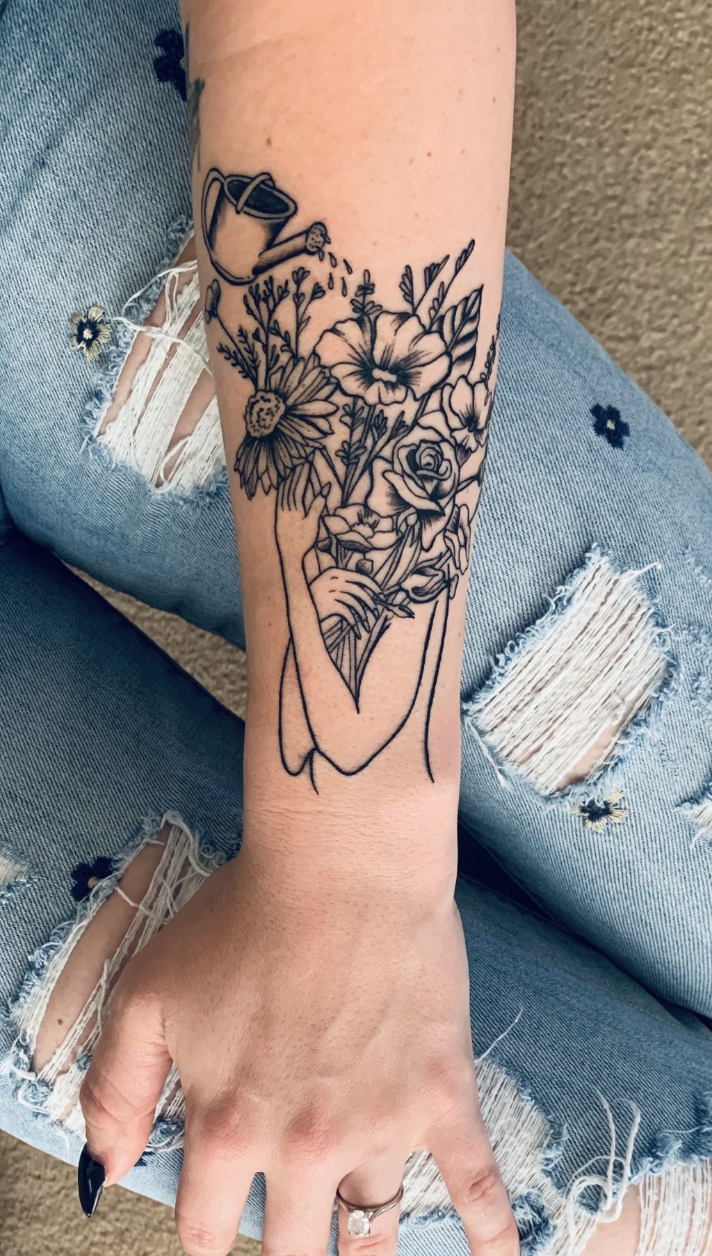 self love flower tattoo - Self love tattoo  Forearm tattoo women, Self love tattoo, Forearm